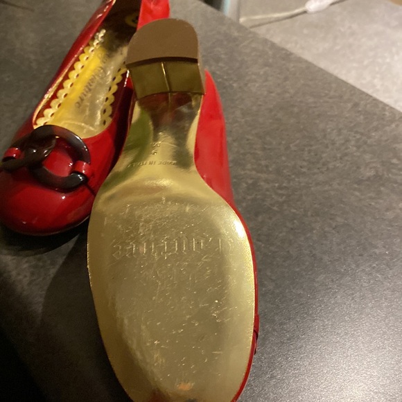 Juicy Couture red patent leather shoes with gold heels. Brand new - Picture 5 of 5